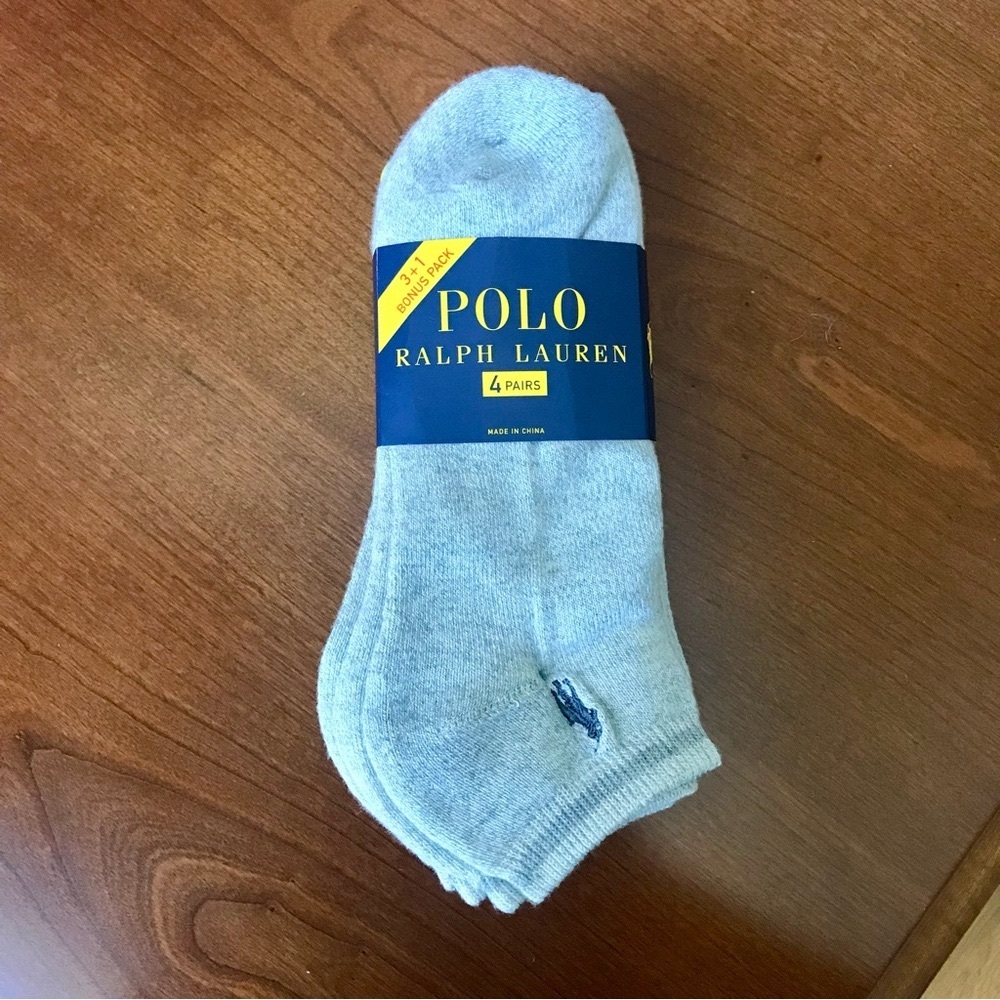 New POLO Ralph Lauren 4 Pair SOCKS *Low Cut*